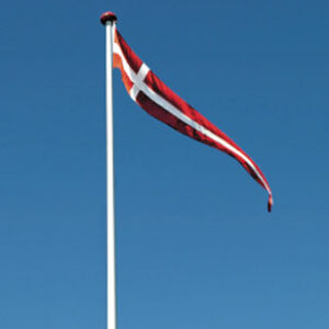 Dannebrogsstandere (300 x 50 cm (8 meter flagstang