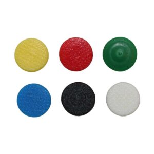 Farveclips rund plast